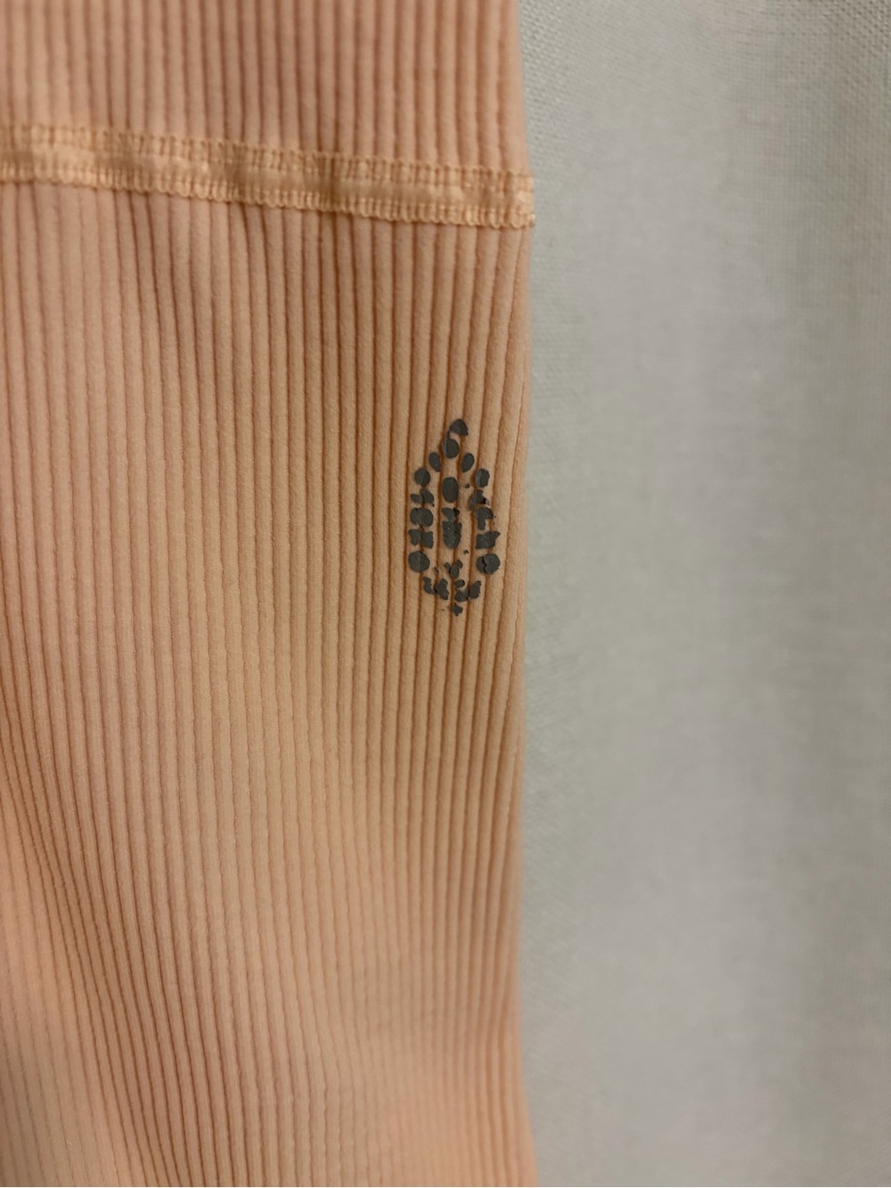FP Movement Peach Ribbed Romper - Picture 3 of 4